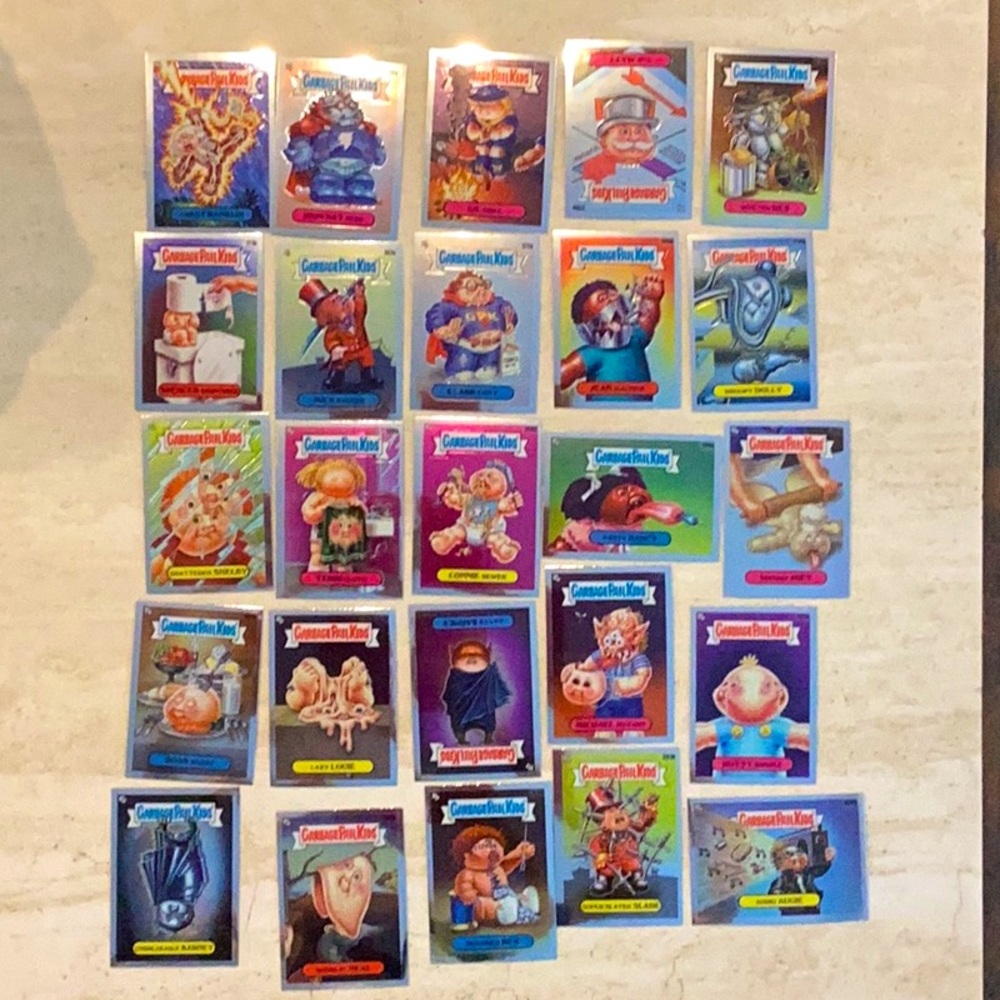Topps Garbage Pail Kids 2022 Chrome Series 5 GPK Trading Cards Lot Of 25 Card